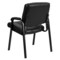 Emma and Oliver Faux Leather Executive Reception Chair with Powder Coated Frame